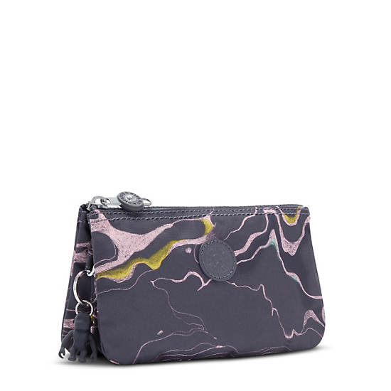 Kipling Creativity Large Printed Pouches Soft Marble | CA 1729AH